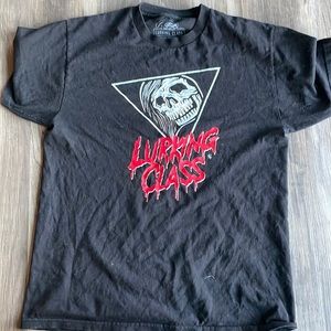Lurking class black shirt, size large